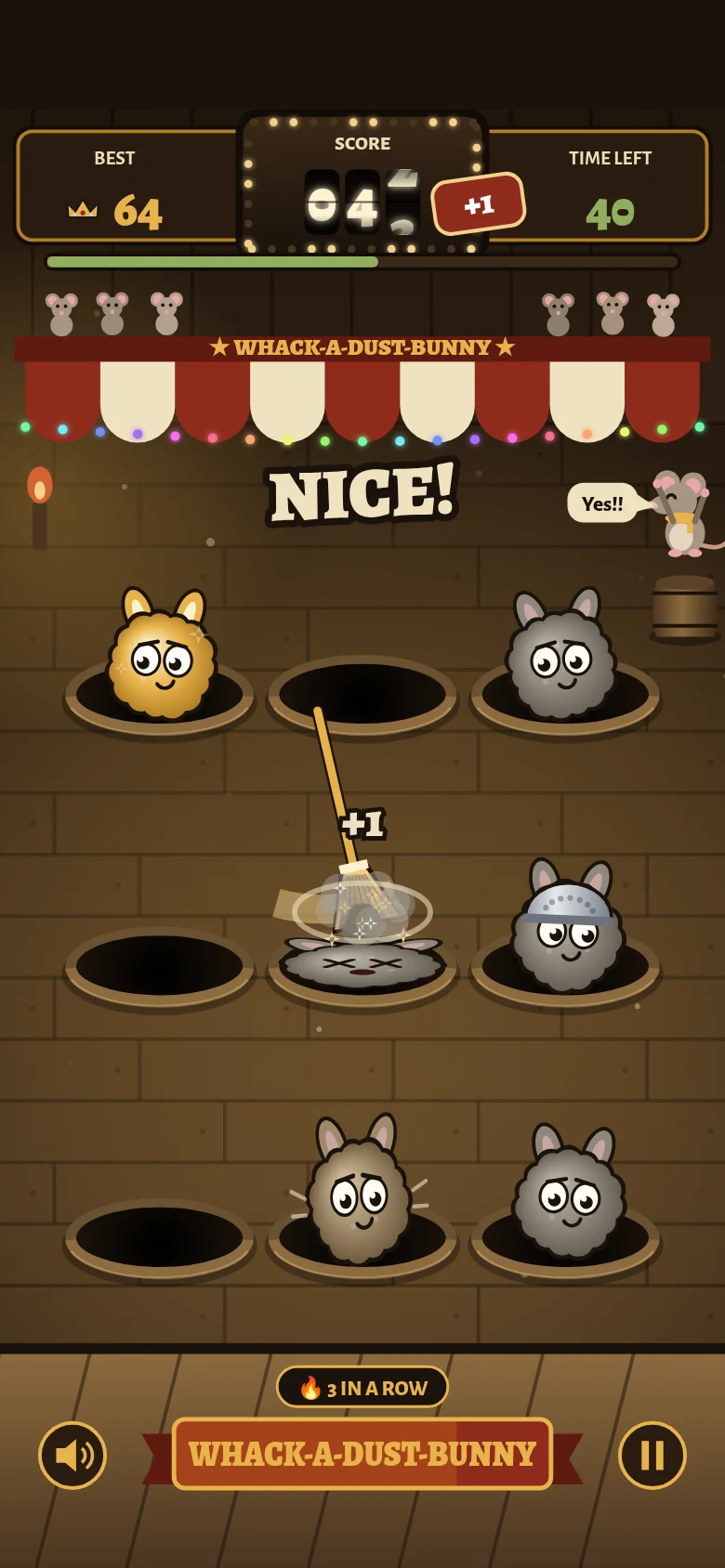 Whack-a-Dust-Bunny screenshot 1 of 3