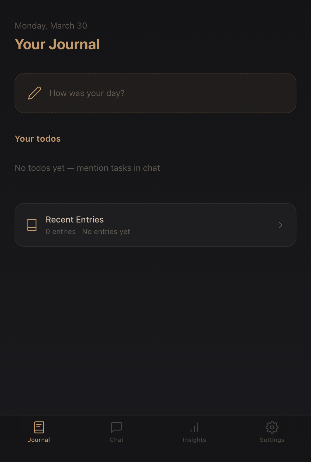 AI Diary screenshot