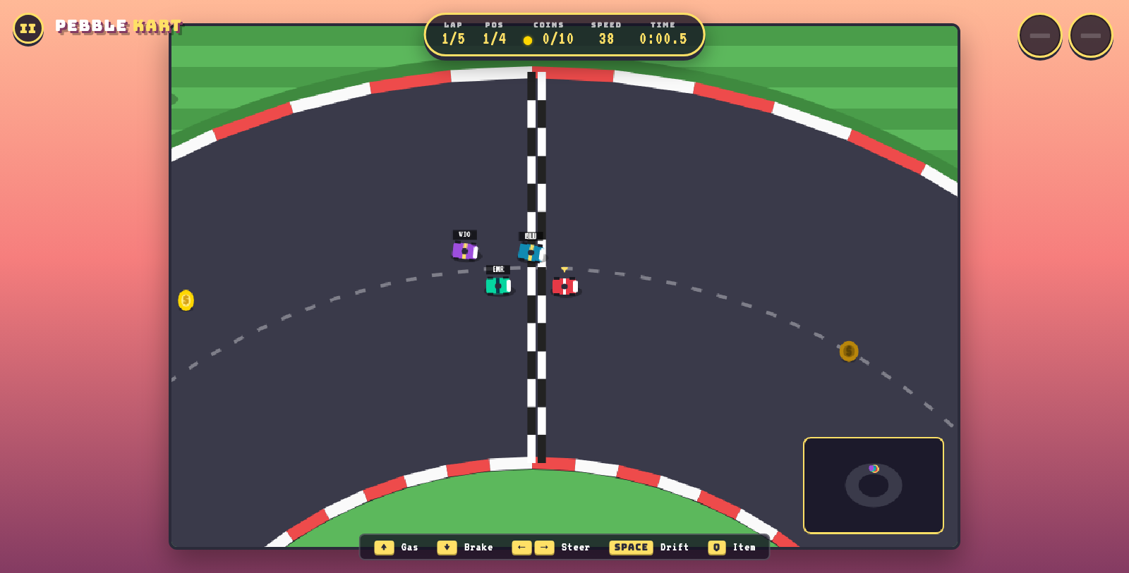 Pebble Kart screenshot